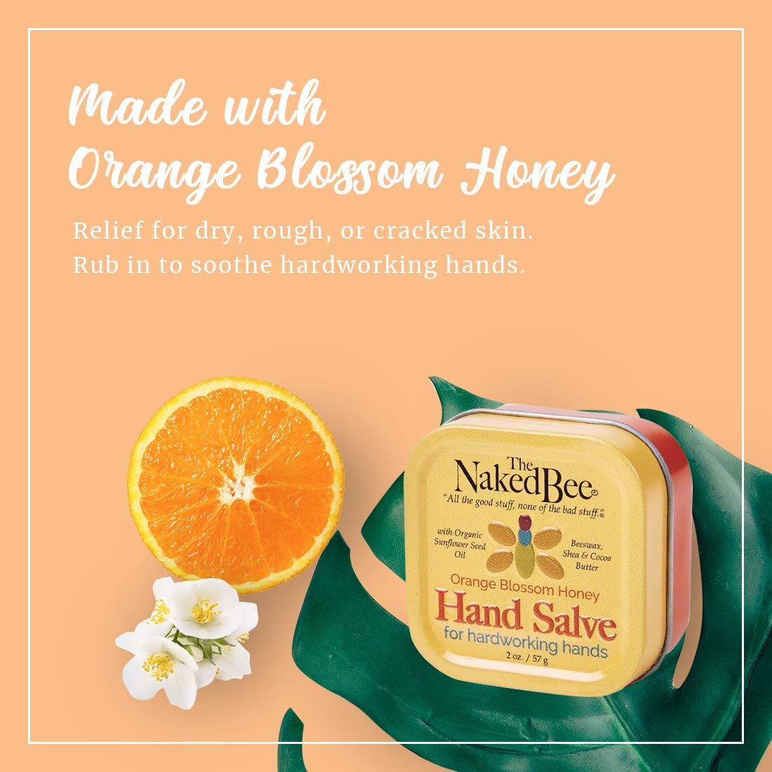 Relief for dry, rough, or cracked skin. Rub in to soothe hardworking hands. Experience the soothing essence of orange blossom and honey in these nourishing creams and lotions, thoughtfully crafted for your skin's care and radiance.